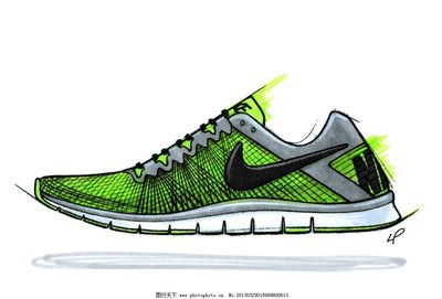 NIKE运动鞋设计稿图片